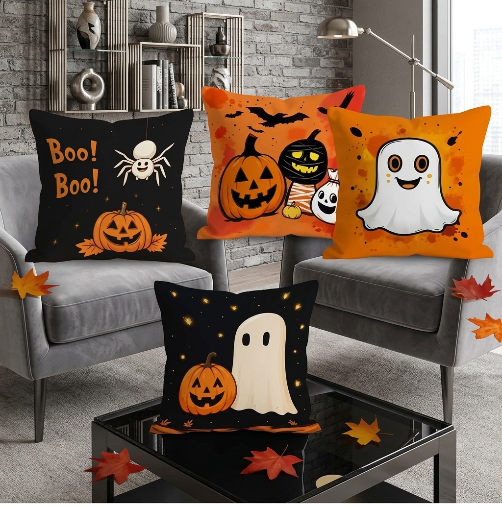 Spooky Halloween Cushion Covers