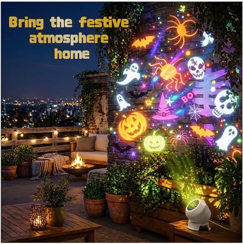 Halloween Pattern Dynamic Projection Light - Image 2