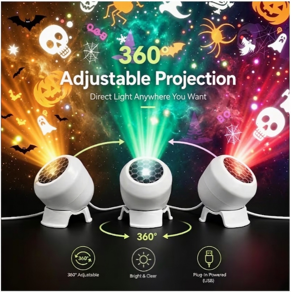 Halloween Pattern Dynamic Projection Light - Image 7